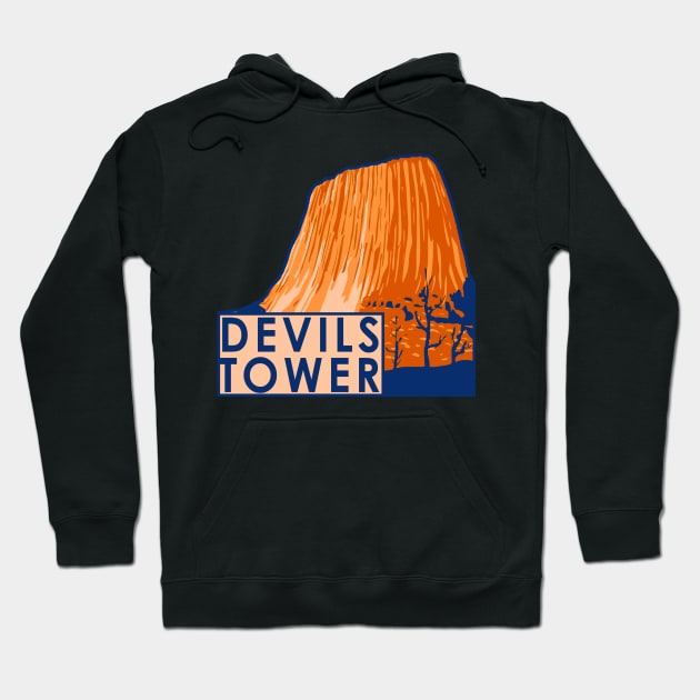 Devils Tower Hoodie by zsonn